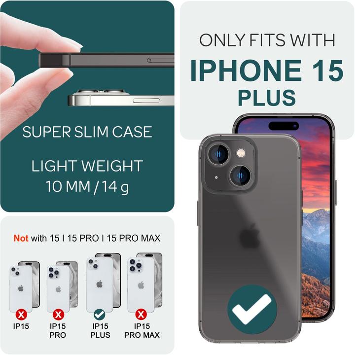 Produktbild Nalia Extrem Dünnes 0,3mm Mattes Hardcase (Apple iPhone 15 Plus)