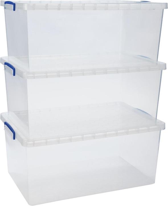 Actual product image Really Useful Box Plastic box set of 3 (70 x 44 x 28 cm, 62 l)