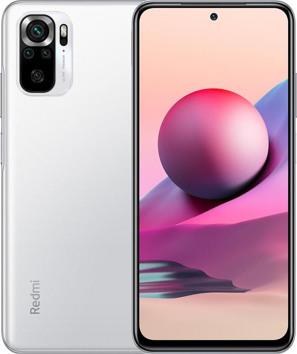 Actual product image Xiaomi Redmi Note 10S (6.43 inch) Dual-SIM MIUI 12.5 USB Type-C (64 GB, Pebble White, 6.43", Dual SIM, 64 Mpx, 4G)