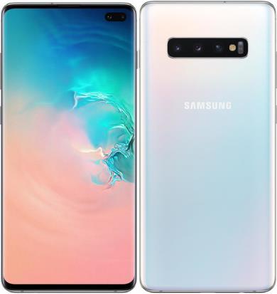 Samsung Galaxy S10+ (128 GB, Prism White, 6.40", Hybrid Dual SIM, 16 Mpx, 4G)