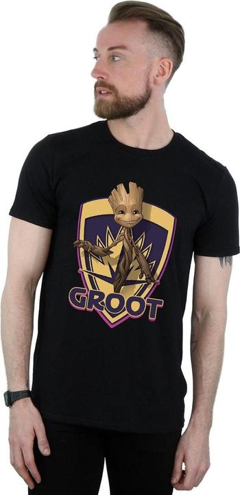 Actual product image Mens Guardians Of The Galaxy Groot Badge T-Shirt (S)