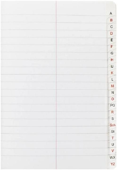Actual product image Oxford Vocabulary booklet with index A5, 48 sheets, w. index A-Z, 90 g/m² (A5, Special ruling, Soft cover)