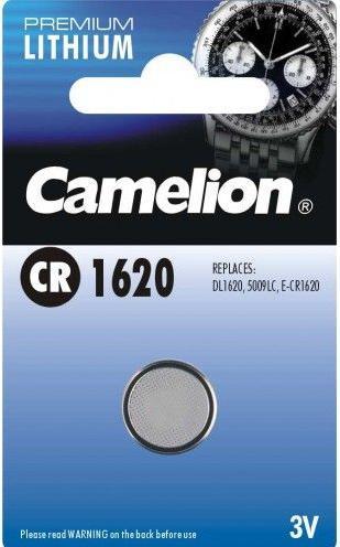 Produktbild Camelion Lithium Knopfzelle, CR1620 / DL1620 / 5009LC / E-CR1620 / 280-208, 3V - 1 Stück (1 Stk., CR1620, 70 mAh)