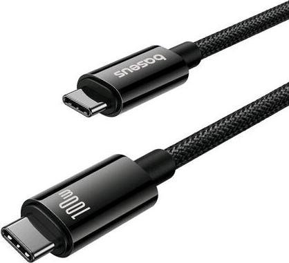 Produktbild Baseus Tungsten Gold USB-C 3.2 / USB-C 3.2 cable 100W 4K 60Hz 1.5m - black (1.50 m, USB 3.2)