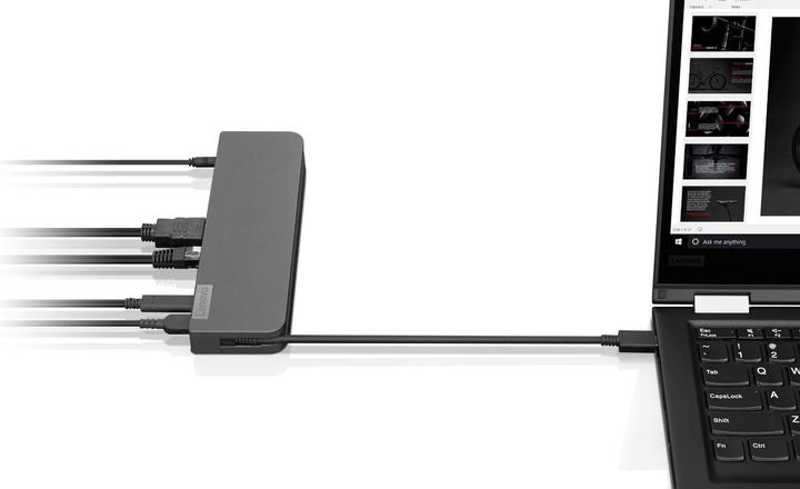 Actual product image Lenovo vo USB C Wired Mini Dock VGA HDMI for IdeaPad S54013 Slim 7 14ITL05 9 (USB-C, 1 Ports)