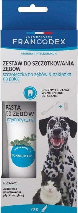 Produktbild Francodex DE Zahnbürsten- und Zahnpasta-Set (Hund, Katze)