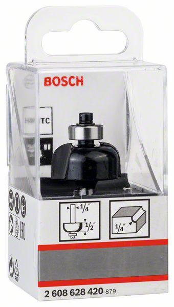 Immagine prodotto Bosch Professional Zubehör Fresa per scanalature, 1/4 di pollice, R1 6,3 mm, P 25,4 mm, L 12,7 mm, G 54 mm