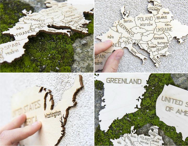 Actual product image WoodenCity World map L (31 pieces)