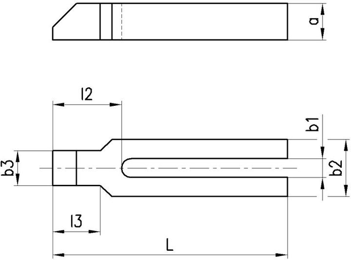 Actual product image Amf Forked clamp with shoe