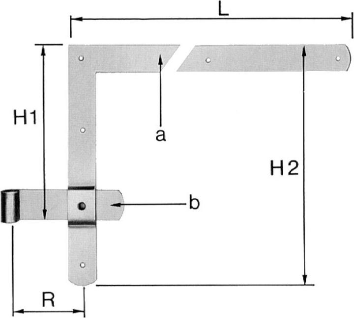 Actual product image Deka Door angle hinges