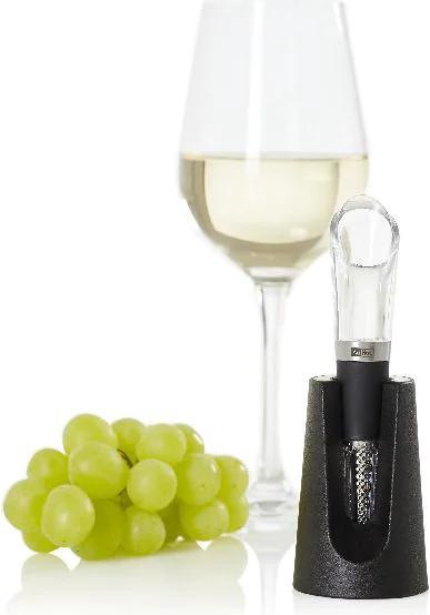 Image du produit AdHoc Verseur à vin et filtre à particules Vine, acier inoxydable/acrylique/plastique/silicone, D : 2,7 (Verseur de vin)