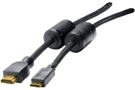 Immagine prodotto Exertis Connect Cavo Mini HDMI, HDMI ad alta velocità, placcato oro, HDMI St. A / HDMI Mini St. C, 3,0 m (3 m, HDMI)