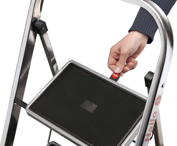 Immagine prodotto Hailo K70 StandardLine, scaletta in alluminio, 2 gradini (Scala doppia, 83 cm)