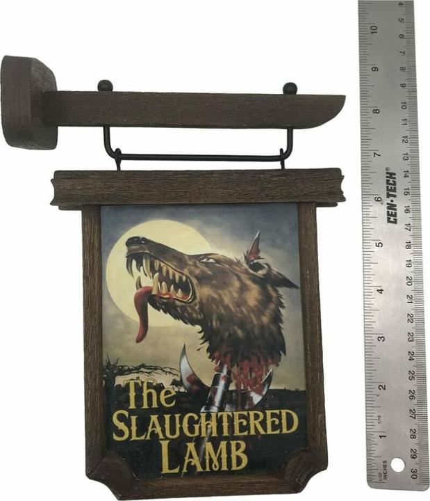 Immagine prodotto Factory Entertainment Le Loup-garou de Londres réplique mini Pub Sign 6 cm