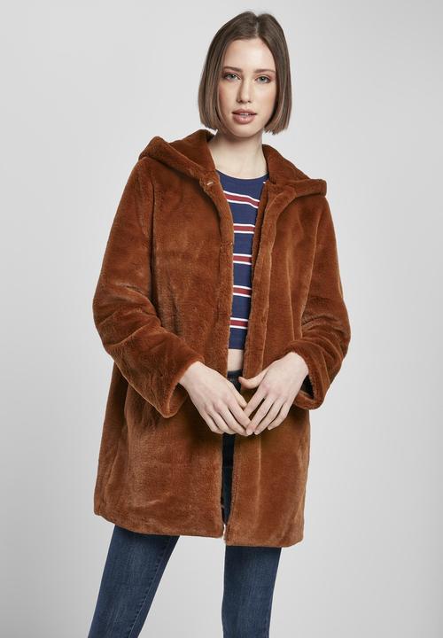 Produktbild Urban Classics Ladies Hooded Teddy Coat (M)
