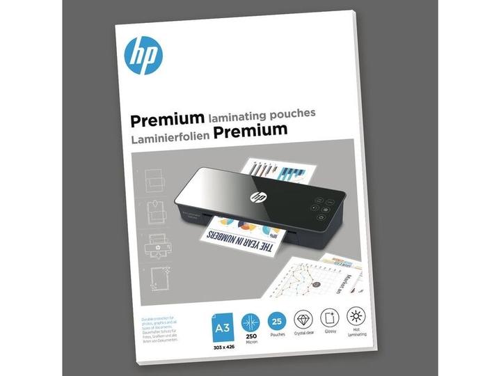Produktbild HP Laminierfolie Premium A3, 250 Micron, 25 Stück, Glänzend (A3, 25 Stück, 250 µm)