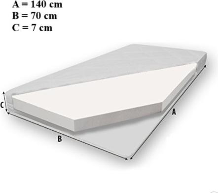 Actual product image ADRK Furniture Bed with mattress and drawer PEPE SLEEPING PRINCESS 140x70 (140 x 70 cm)