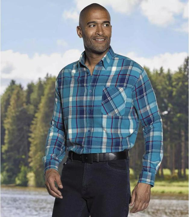 Produktbild Atlas For Men Kariertes Flanellhemd (4XL)