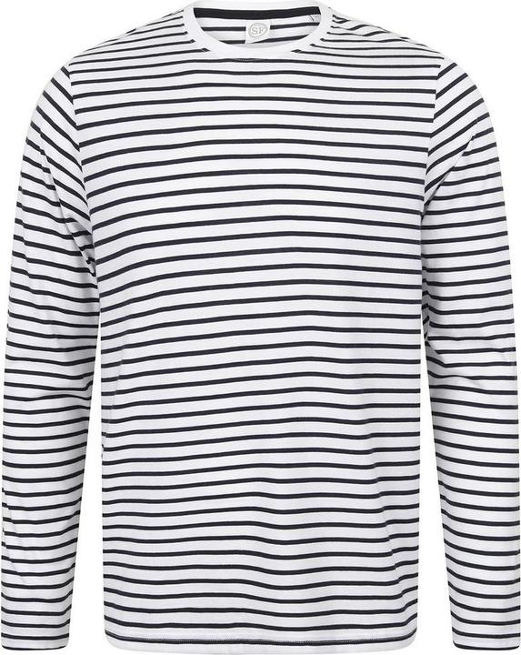 Image du produit Super Flying Model T-Shirt unisexe à manches longues rayé pour adultes (XS)