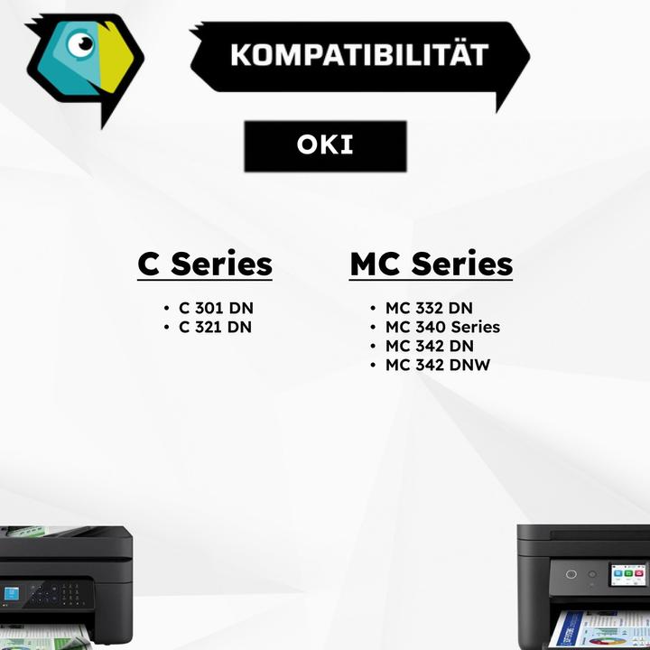 Immagine prodotto Inkadoo Toner Il multipack compatibile con OKI C301 / C321 contiene 4 cartucce toner nero ciano magenta... (M, C, Y, FC)