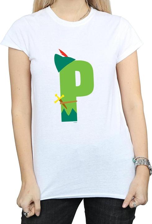 Immagine prodotto Disney Alphabet P Is For Peter Pan Maglietta Donna (S)