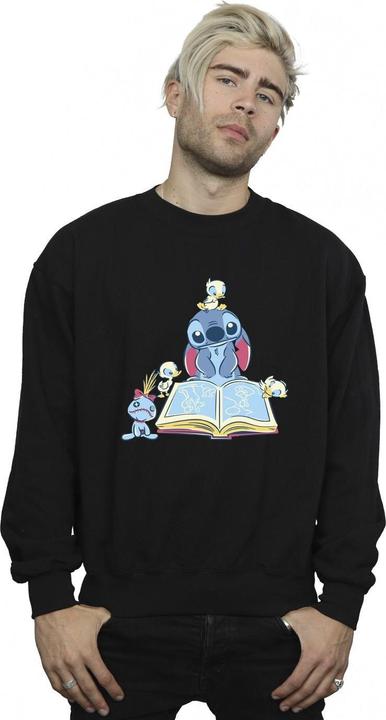 Immagine prodotto Disney Lilo & Stitch Reading A Book Felpa Uomo (M)