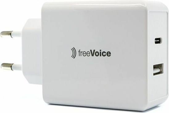 Actual product image FreeVoice Quick charger 65W (USB-A/USB-C) (65 W)