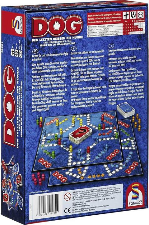Image du produit Schmidt Spiele Le dernier à mordre les chiens (Allemand, Français, Italien)
