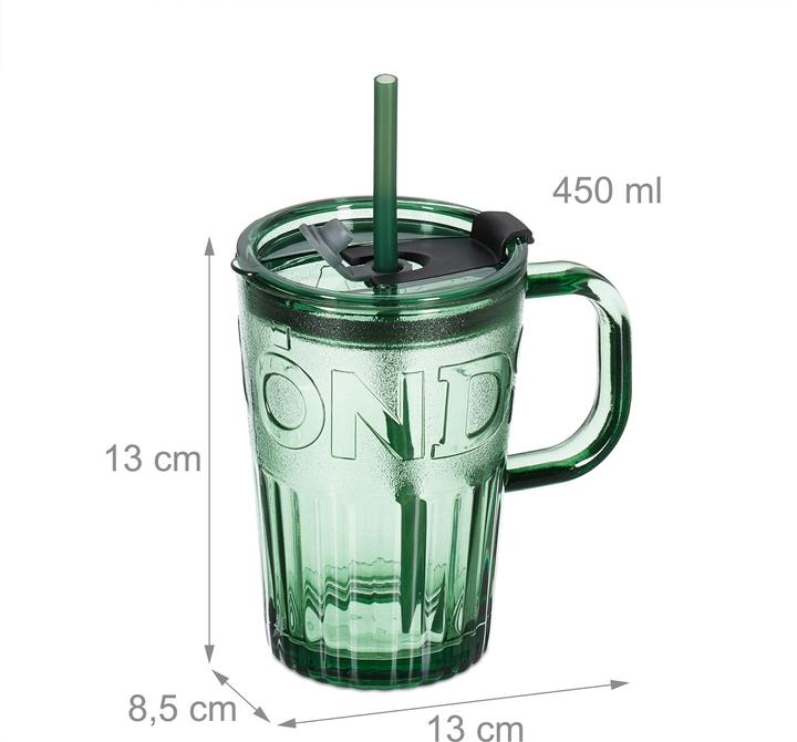 Produktbild Relaxdays 4x Trinkgläser (0.45 l, 4 x)