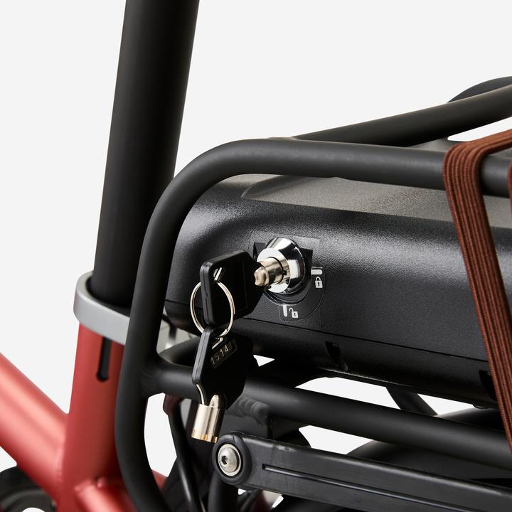 Image du produit Btwin Vélo pliant électrique e fold 500 rouge brique