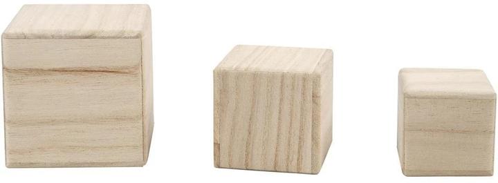 Actual product image Creativ Company Houten Kubussen, Set van 3