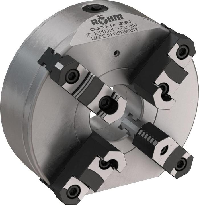 Röhm 4-Backenfutter, DURO-M-250/4 KK6, ID 185559, Grund- und Aufsatzbacken