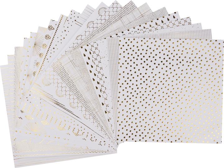 Actual product image Artemio Scrapbook pad "GOLD", 30,5x30,5cm, 40 sheets (100 g/m², 40 x)