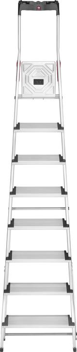 Produktbild Hailo L80 ComfortLine, Alu-Sicherheits-Stehleiter, 8 Stufen (Stehleiter, 233 cm)