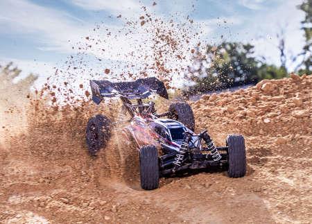 Immagine prodotto Traxxas JATO 4x4 BL2S Brushless rot 1/8 RTR, HD-Teile, ohne Akku/Lader (RTR pronto all'uso)