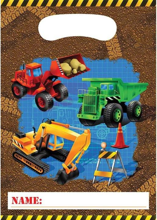 Immagine prodotto Creative Party Sacchetti per feste con rimorchio da cantiere (confezione da 8)