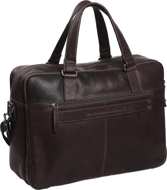 Produktbild Chesterfield Misha Leren Laptoptas - 17 inch - Donkerbruin (17")