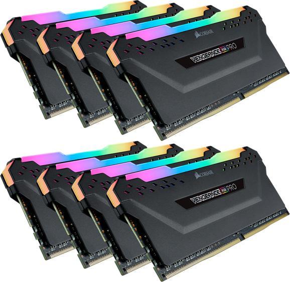 Actual product image Corsair Vengeance RGB Pro (8 x 8GB, 3600 MHz, DDR4-RAM, DIMM)