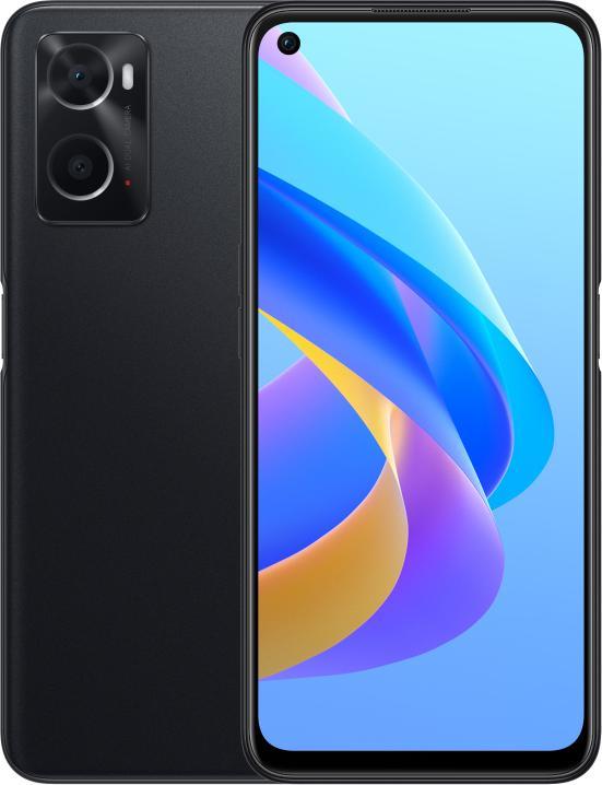 Actual product image OPPO A76 (128 GB, Glowing Black, 6.56", Dual SIM, 13 Mpx, 4G)
