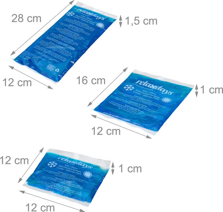 Produktbild Relaxdays 5x Kühlpads (5 x, 1140 g)