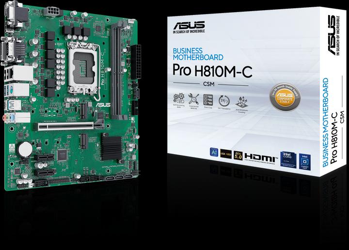 Immagine prodotto ASUS PRO H810M-C-CSM (LGA 1851, Intel H810, mATX)