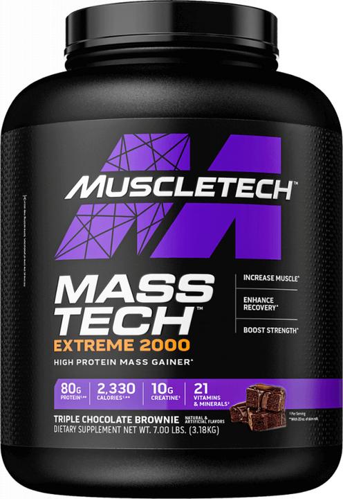 Immagine prodotto Muscle Tech Mass Tech Extreme 2000 (Brownie al triplo cioccolato, 1 pz., 3000 g)