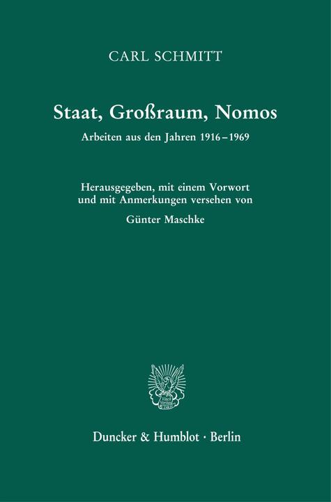 Produktbild Günter Maschke (Deutsch, Günter Maschke, Carl Schmitt, 2021)