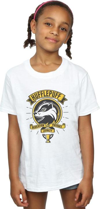 Image du produit - T-shirt HUFFLEPUFF TOON CREST - Fille (128)