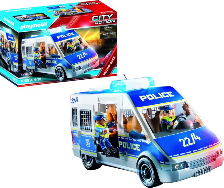 Produktbild Playmobil Polizeiauto mit Licht und Sound (70899, Playmobil City Action)