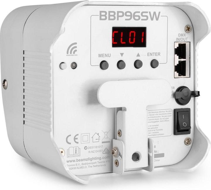 Produktbild BeamZ Bodenstrahler BBP96SW Uplight Par Weiss (LED)