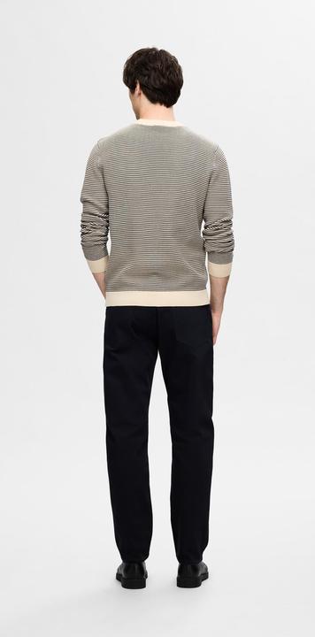 Image du produit Selected Homme Pull-over en maille rayé à col rond (XXL)