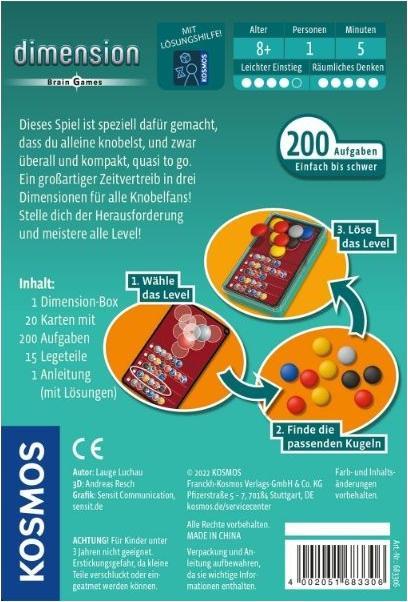 Produktbild Kosmos Dimension Brain Games (Deutsch)
