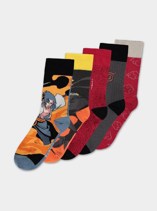 Produktbild Difuzed Naruto Shippuden - Men's Socks (5 Pack / Giftset) - 43/46 (5er Pack, 43, 46)