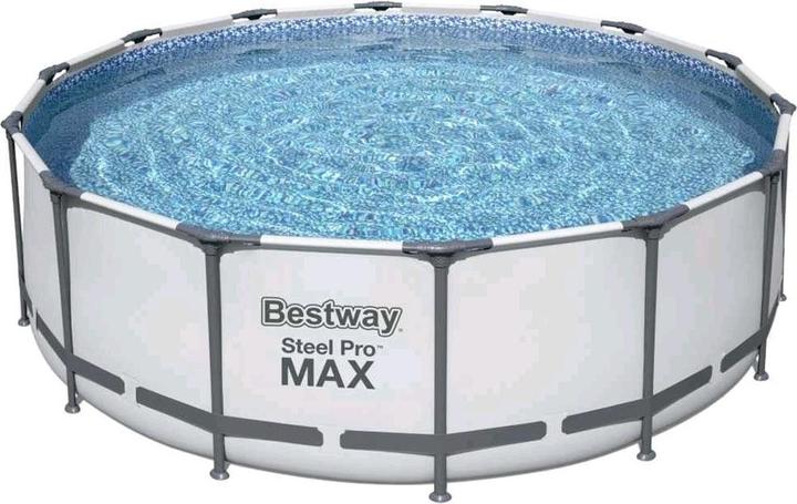 Immagine prodotto Bestway Piscina Steel Pro MAX Frame completa di pompa filtro Ø 427 x 122 cmRound (Ø 427 x 122 cm)